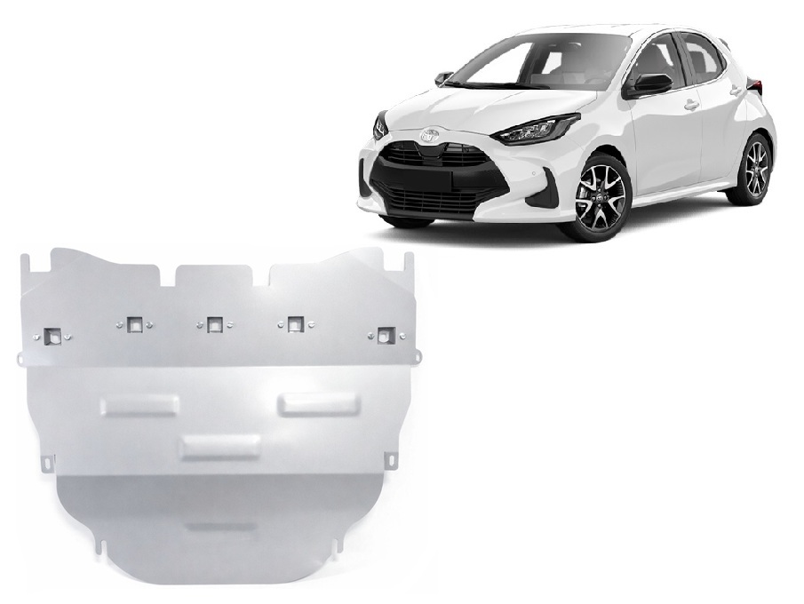 Toyota Yaris (2021-2026) Engine, Gearbox, Radiator Skid Plate - 3 mm Aluminum