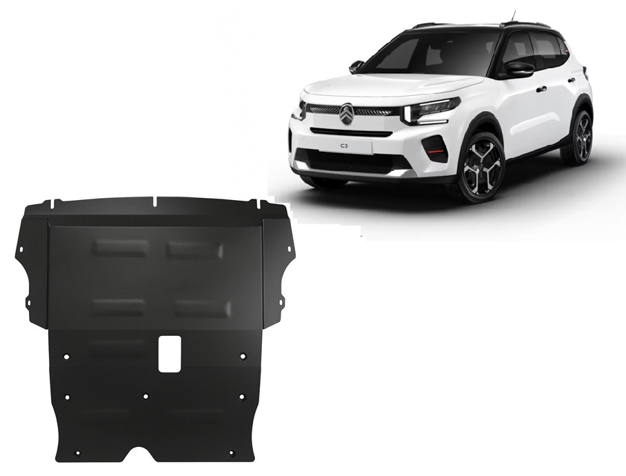 Citroen C3 (2025-2026) Engine, Gearbox Skid Plate - 2 mm Steel