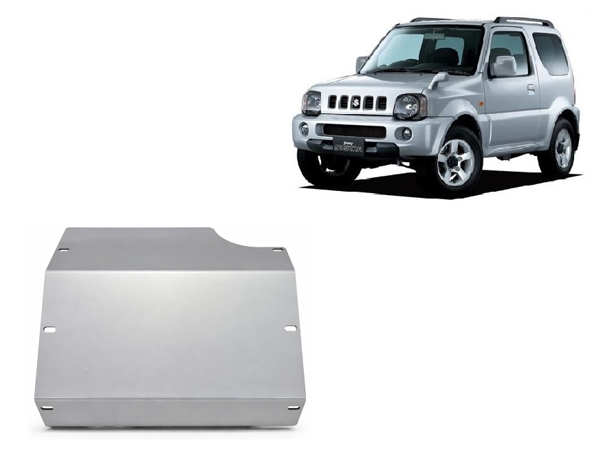 Suzuki Jimny (1998-2018) Engine, Front Differential Skid Plate - 5 mm Aluminum