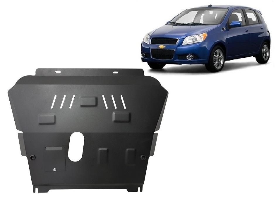 Chevrolet Aveo (2008-2011) Engine, Gearbox, Radiator Skid Plate - 2 mm Steel