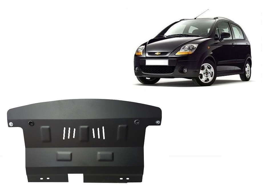 Chevrolet Spark (2005-2009) Engine, Gearbox, Radiator Skid Plate - 2 mm Steel