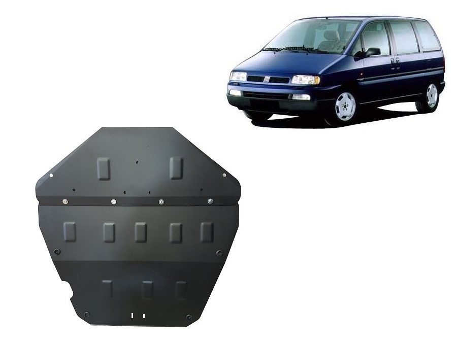 Fiat Ulysse (1995-2003) Engine, Front Bumper, Gearbox, Radiator Skid Plate - 2 mm Steel