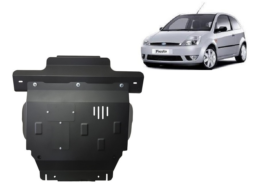 Ford Fiesta (2001-2008) Engine, Front Bumper, Gearbox, Radiator Skid Plate - 2 mm Steel