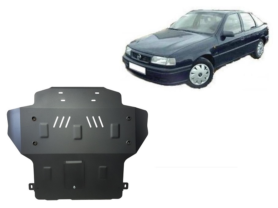Opel Vectra A (1988-1995) Engine, Front Bumper, Gearbox, Radiator Skid Plate - 2 mm Steel