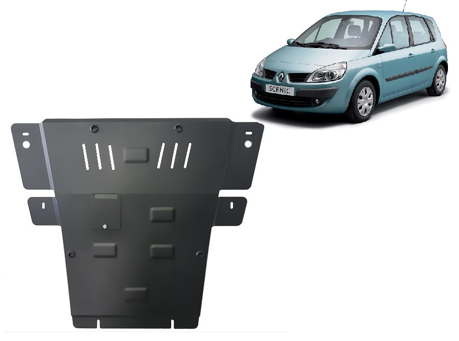 Renault Scenic (2004-2008) Engine, Gearbox, Radiator Skid Plate - 2 mm Steel