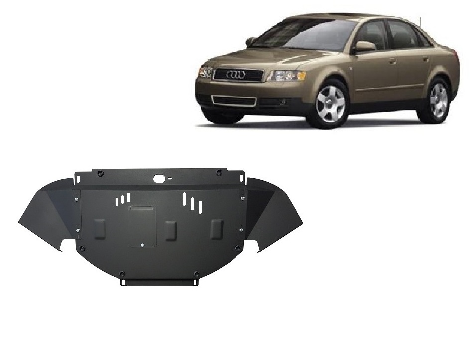 Audi A4 B6 (2000-2005) Engine, Front Bumper, Radiator Skid Plate - 2 mm Steel