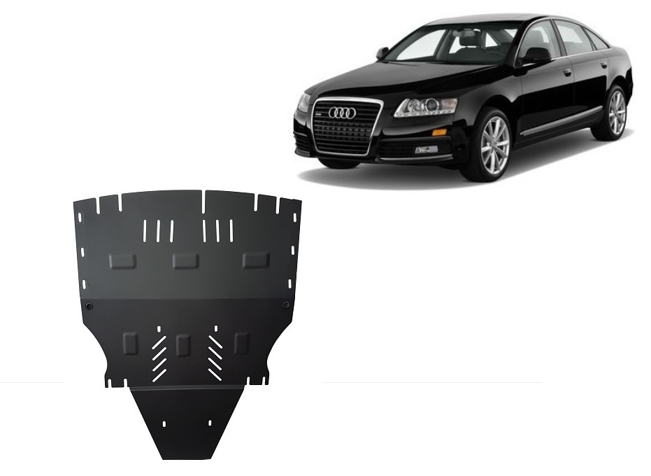 Audi A6 (2004-2011) Engine, Front Bumper, Gearbox, Radiator Skid Plate - 2 mm Steel