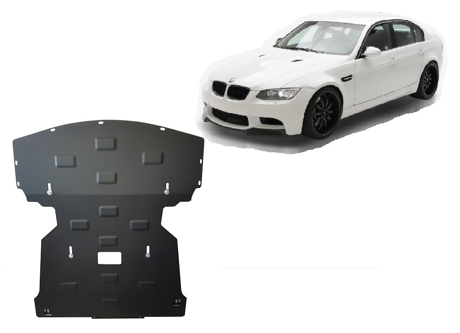 BMW Series 3 E90/91/92 (2004-2011) Engine, Front Bumper Skid Plate - 2 mm Steel