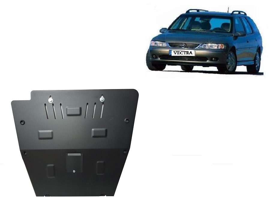 Opel Vectra B (1995-2001) Engine, Gearbox, Radiator Skid Plate - 2 mm Steel
