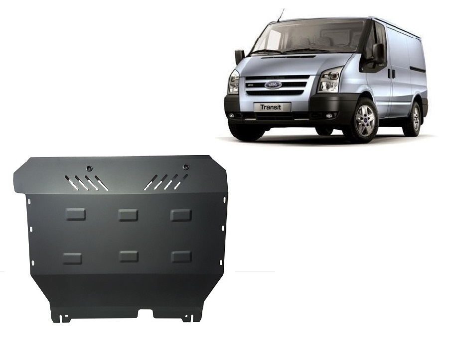 Ford Transit FWD (2007-2013) Engine, Gearbox Skid Plate - 2 mm Steel