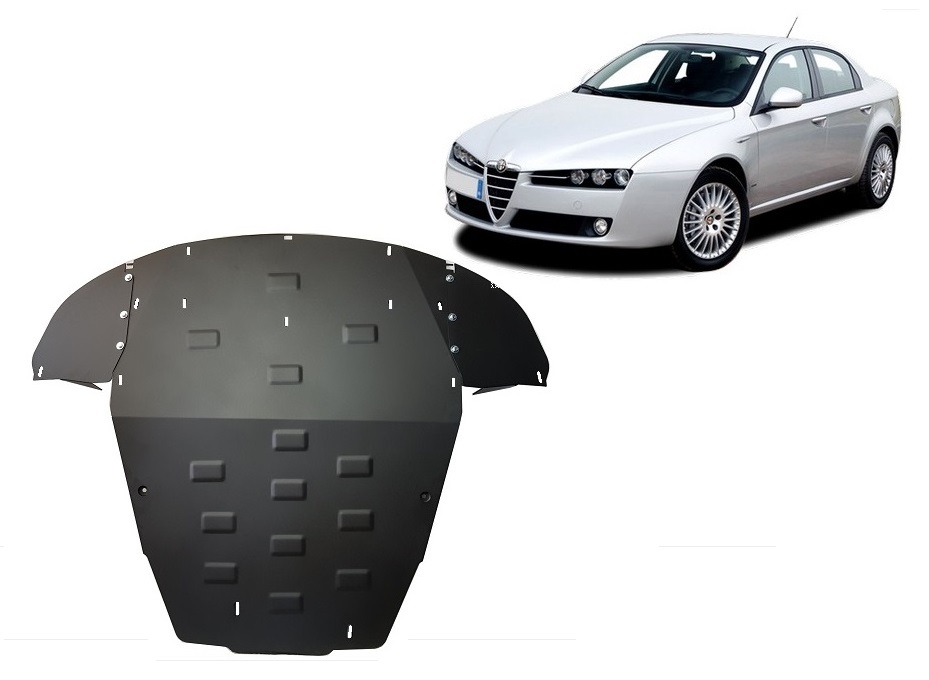 Alfa Romeo 159 (2004-2011) Engine, Front Bumper, Gearbox, Radiator Skid Plate - 2.5 mm Steel