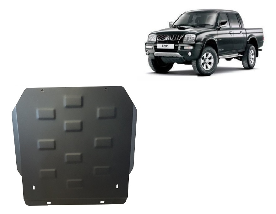 Mitsubishi L200 (1998-2007) Differential, Gearbox Skid Plate - 3 mm Steel