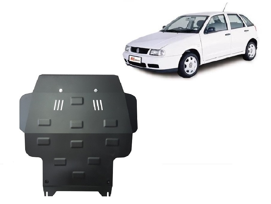 VW Polo 6N, 6N1, 6K, Classic, Variant (1995-1999) Engine, Front Bumper, Gearbox, Radiator Skid Plate - 2 mm Steel
