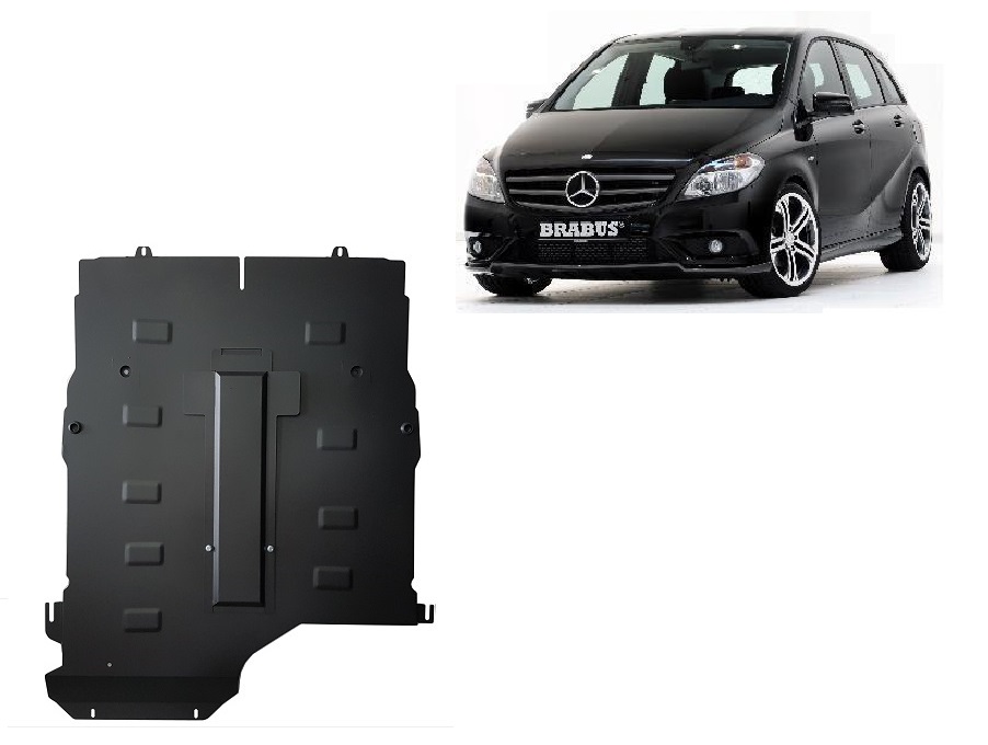 Mercedes B-Class W245 (2005-2011) Engine, Gearbox Skid Plate - 2 mm Steel