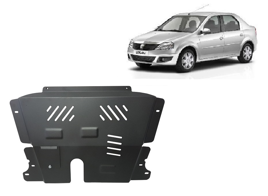 Dacia Logan 1 (2005-2012) Engine, Gearbox Skid Plate - 2 mm Steel