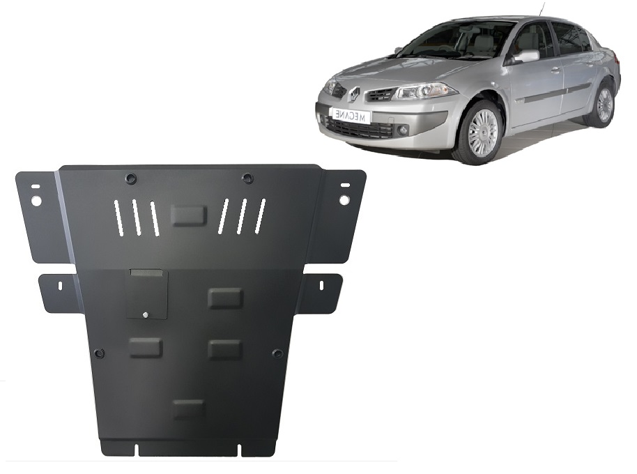 Renault Megane 2 (2004-2008) Engine, Gearbox, Radiator Skid Plate - 2 mm Steel