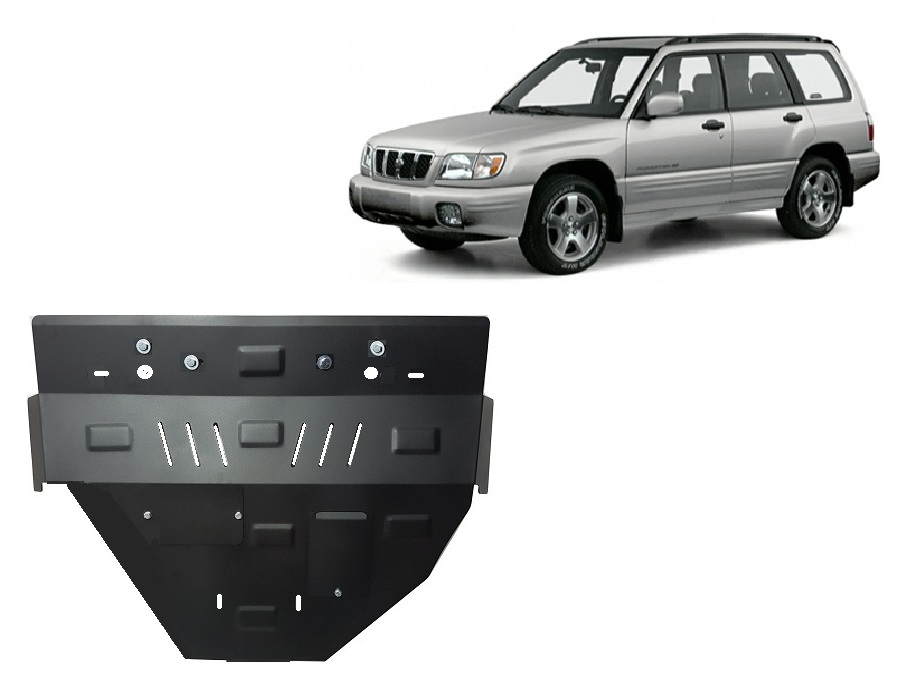 Subaru Forester 1 (1997-2002) Engine, Gearbox, Radiator Skid Plate - 2 mm Steel