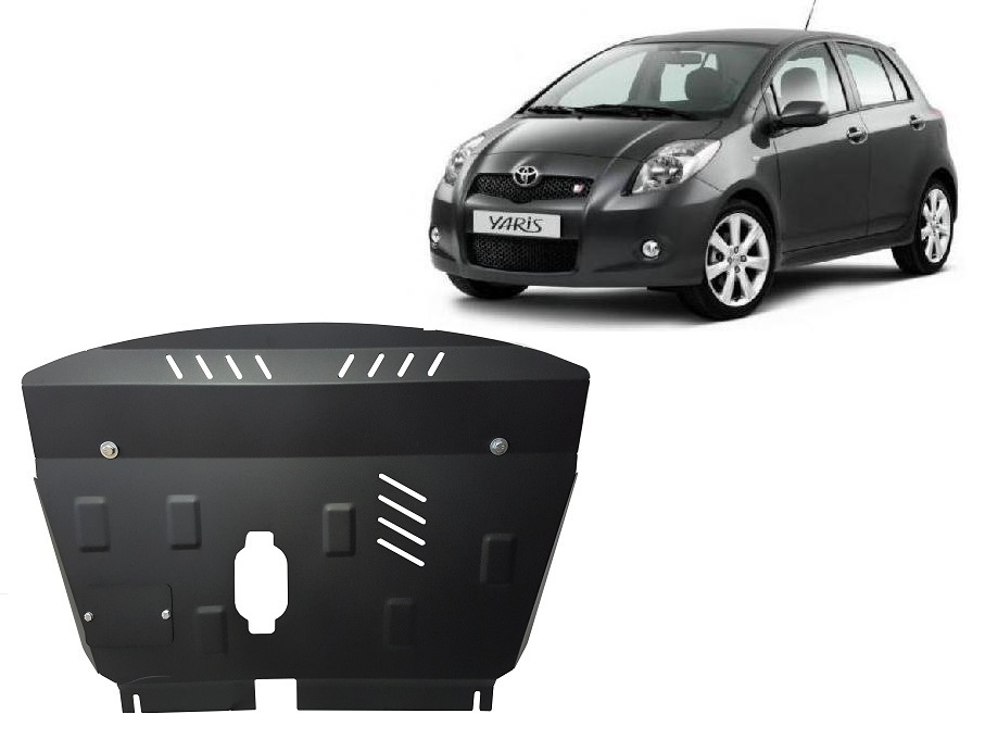 Toyota Yaris petrol (2005-2011) Engine, Gearbox Skid Plate - 2 mm Steel