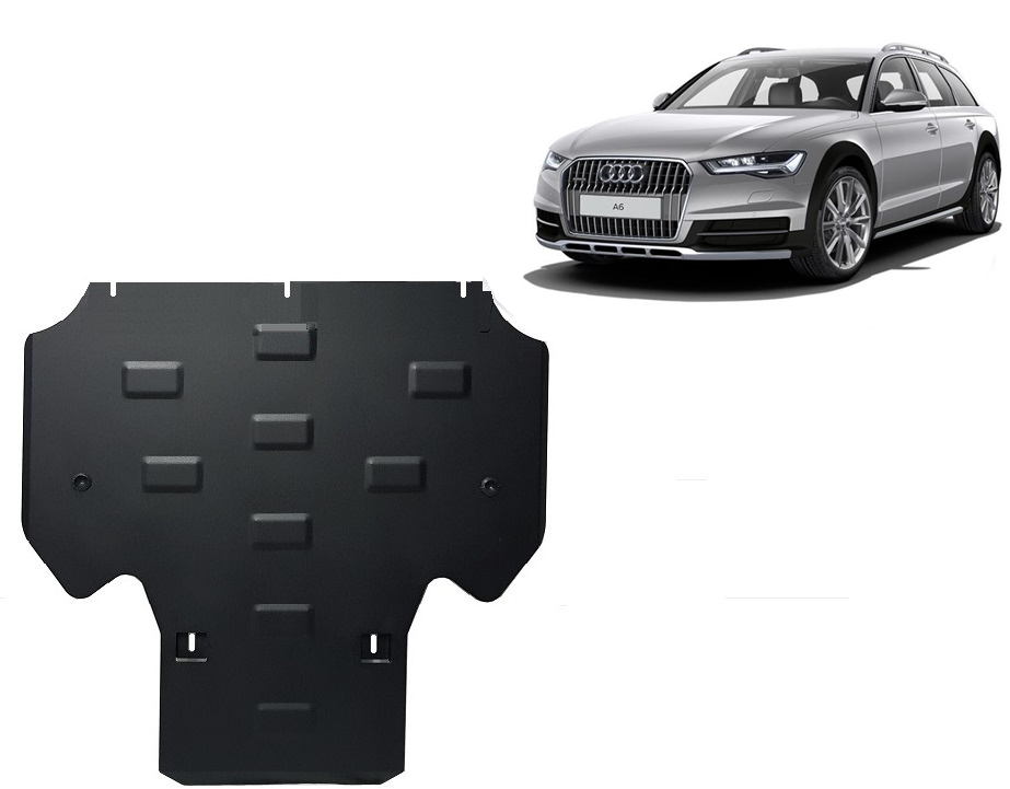 Audi Allroad A6 (2011-2018) Gearbox Skid Plate - 2 mm Steel