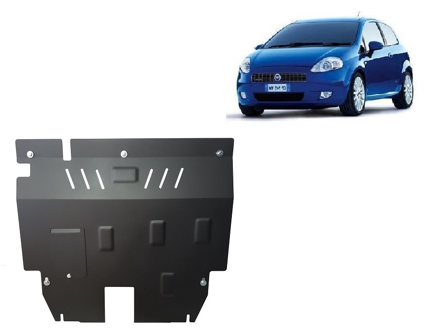 Fiat Grande Punto (2006-2018) Engine, Gearbox, Radiator Skid Plate - 2 mm Steel