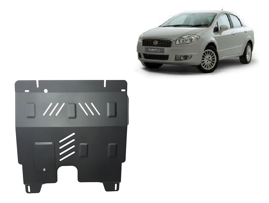 Fiat Linea (2007-2018) Engine, Gearbox, Radiator Skid Plate - 2 mm Steel