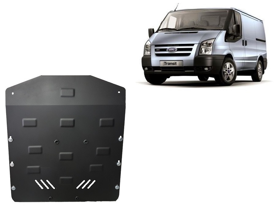 Ford Transit RWD (2007-2013) Engine, Front Bumper, Gearbox, Radiator Skid Plate - 2 mm Steel