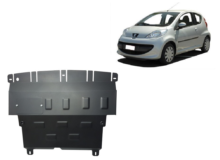 Peugeot 107 (2005-2014) Engine, Gearbox, Radiator Skid Plate - 2 mm Steel