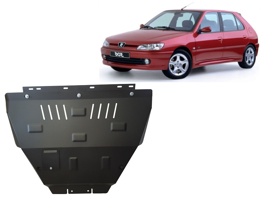 Peugeot 306 (1994-2002) Engine, Gearbox, Radiator Skid Plate - 2 mm Steel