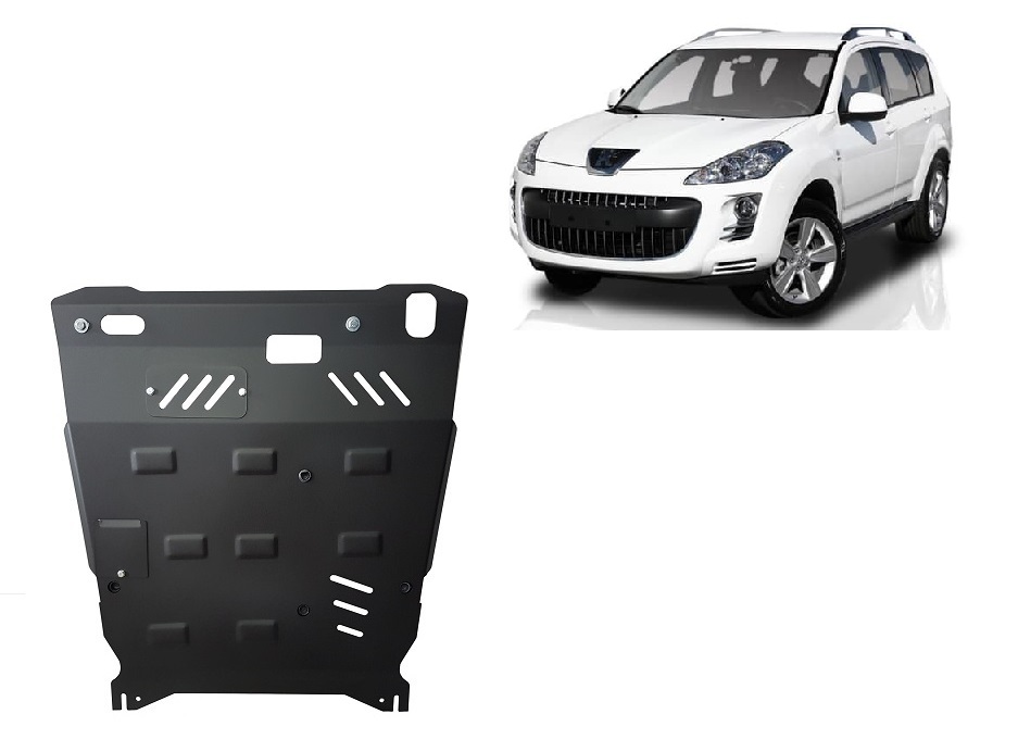 Peugeot 4007 (2007-2012) Engine, Gearbox, Radiator Skid Plate - 2.5 mm Steel
