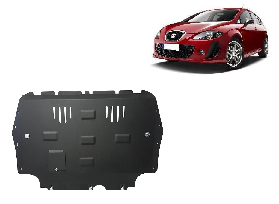 Seat Leon Mk2 (2005-2012) Engine, Gearbox, Radiator Skid Plate - 2 mm Steel