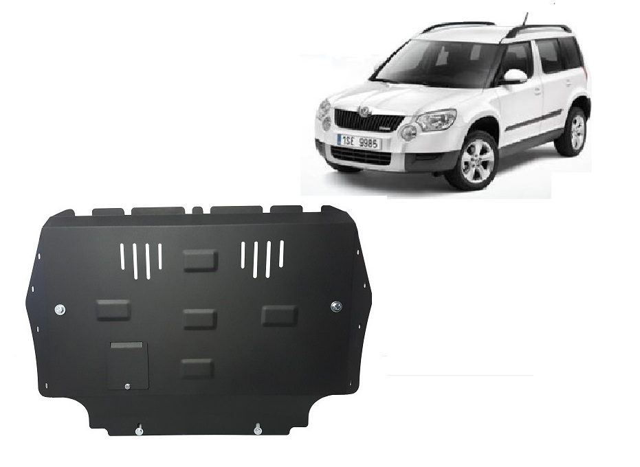Skoda Yeti (2009-2012) Engine, Gearbox, Radiator Skid Plate - 2 mm Steel