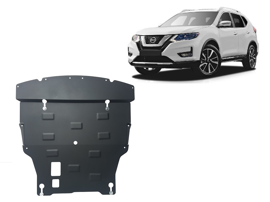 Nissan X-Trail T32 (2014-2022) Engine, Front Bumper, Gearbox, Radiator Skid Plate - 2 mm Steel