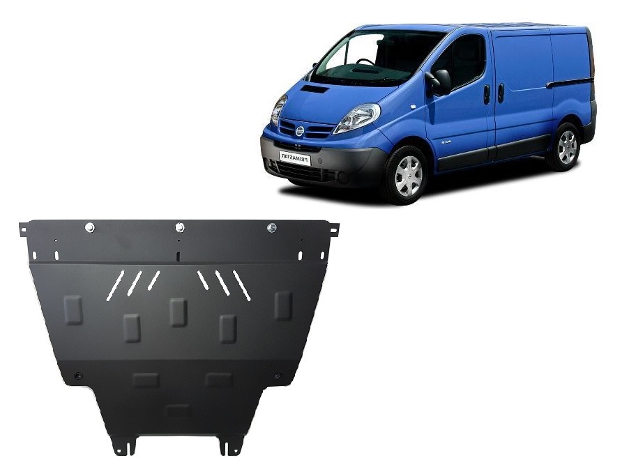 Nissan Primastar (2001-2015) Engine, Gearbox, Radiator Skid Plate - 2 mm Steel