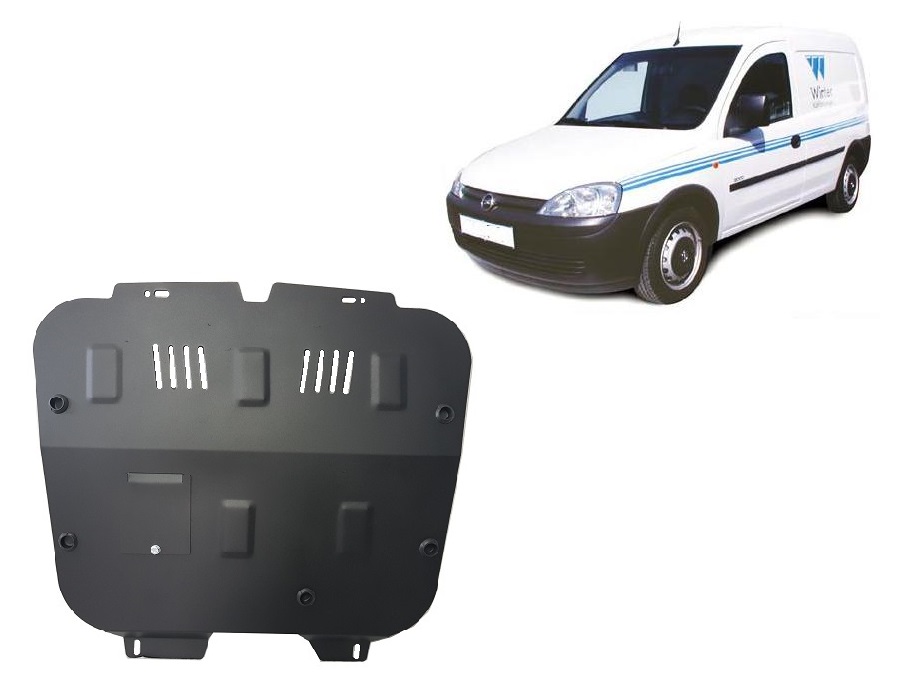 Opel Combo C (2000-2010) Engine, Gearbox, Radiator Skid Plate - 2 mm Steel