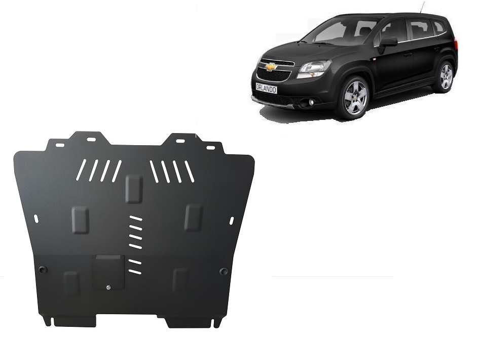 Chevrolet Orlando (2011-2018) Engine, Gearbox, Radiator Skid Plate - 2 mm Steel