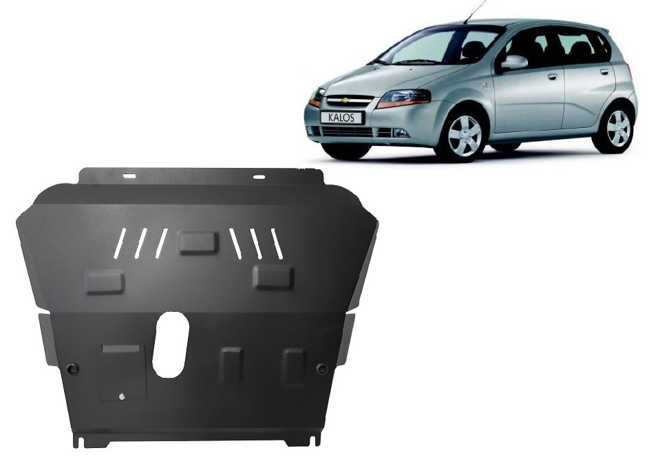 Chevrolet Kalos (2008-2011) Engine, Gearbox Skid Plate - 2 mm Steel