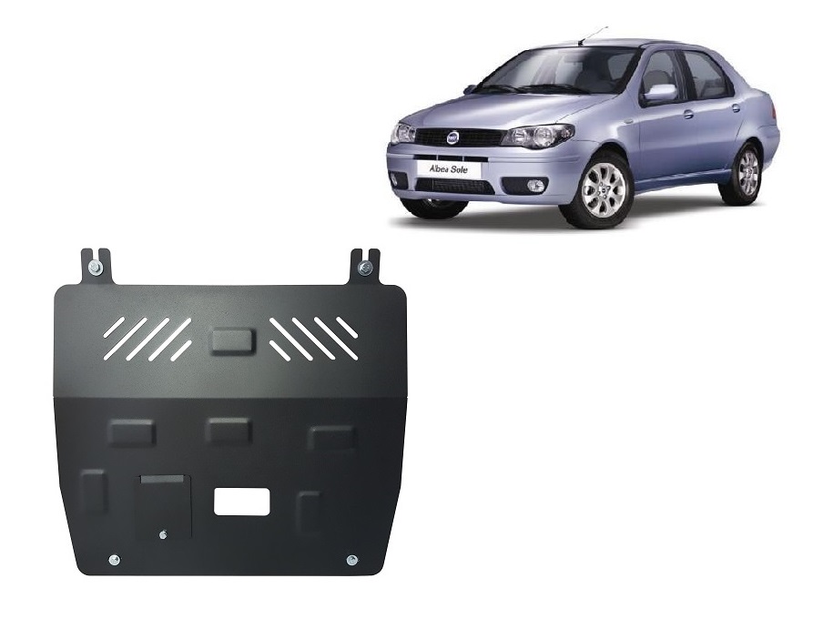 Fiat Albea (2002-2012) Engine, Gearbox Skid Plate - 2 mm Steel