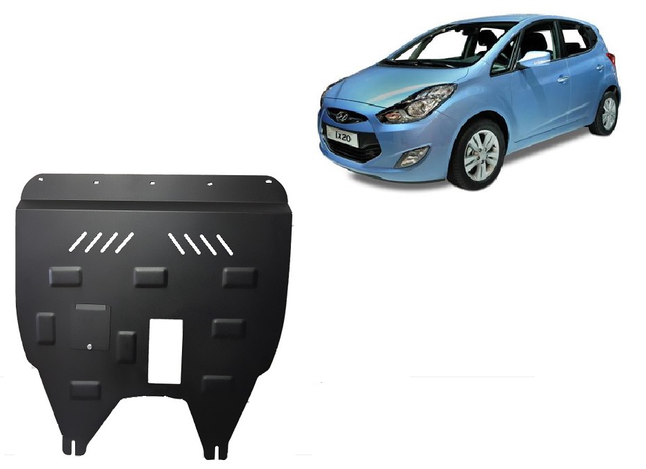 Hyundai ix20 (2011-2019) Engine, Gearbox Skid Plate - 2 mm Steel