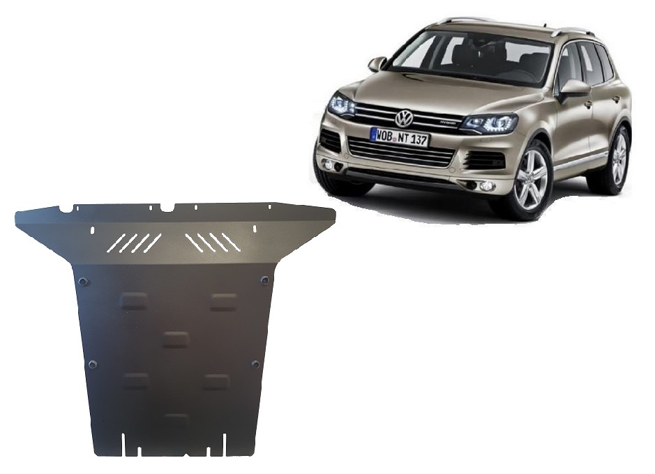 VW Touareg 7P (2010-2018) Engine Skid Plate - 2.5 mm Steel