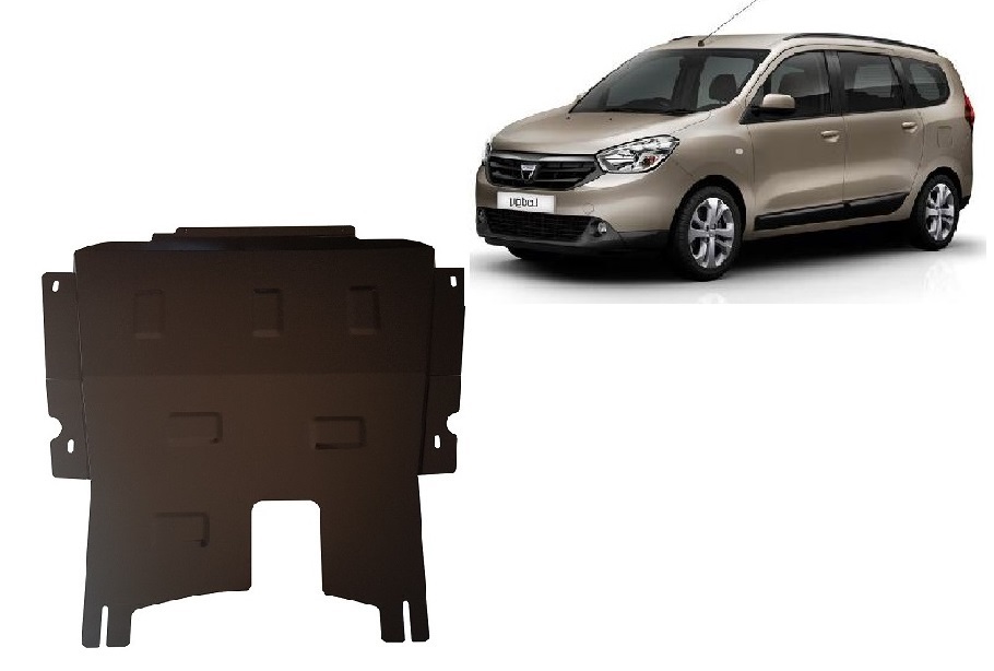 Dacia Lodgy (2012-2026) Engine, Gearbox Skid Plate - 2 mm Steel