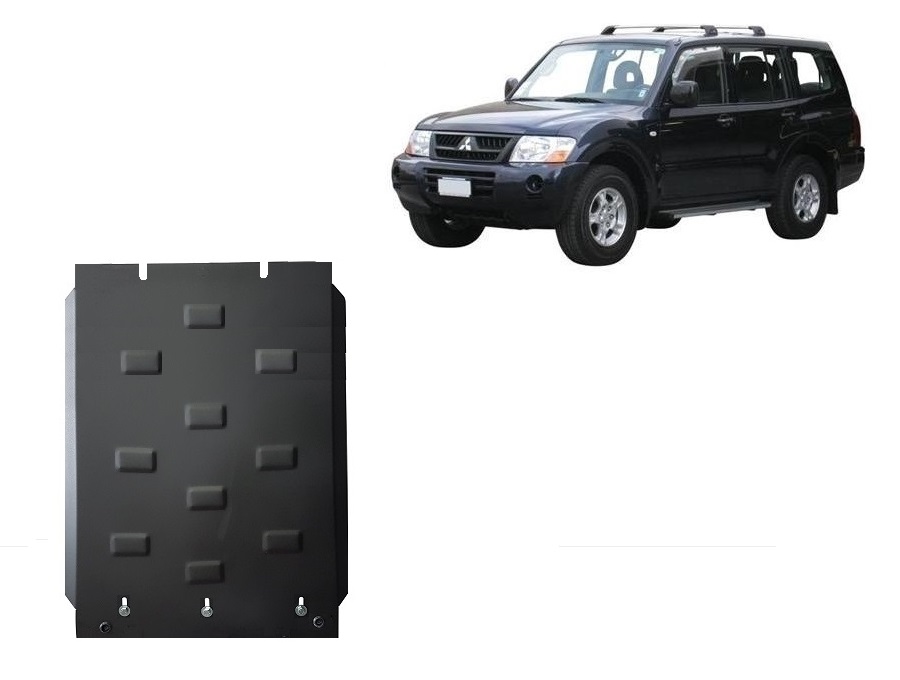 Mitsubishi Pajero 3 (V60, V70) (1999-2007) Gearbox Skid Plate - 3 mm Steel