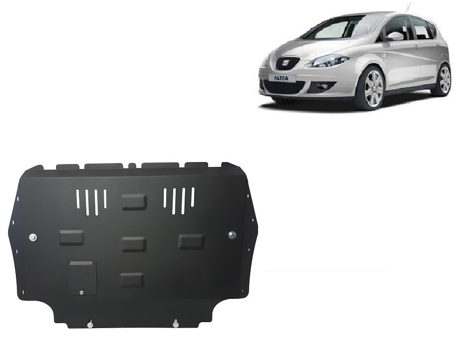 Seat Altea (2010-2015) Engine, Gearbox, Radiator Skid Plate - 2 mm Steel