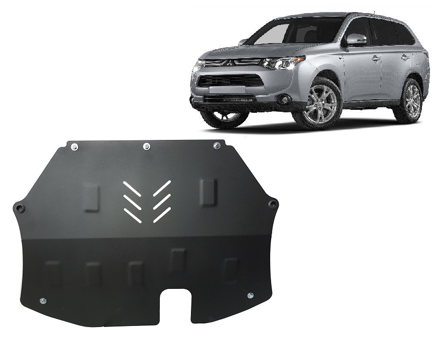 Mitsubishi Outlander (2012-2021) Engine, Gearbox Skid Plate - 2.5 mm Steel