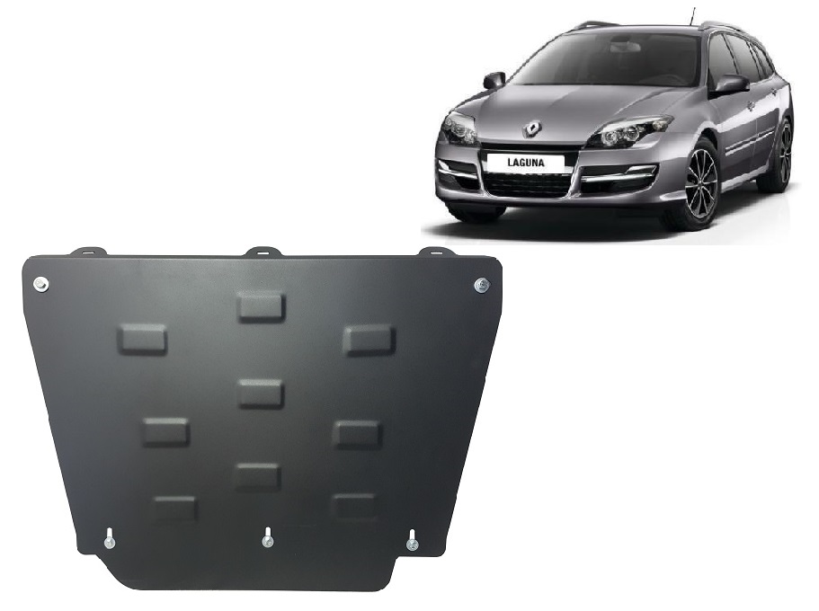 Renault Laguna 3 (2007-2015) Engine, Gearbox Skid Plate - 2 mm Steel