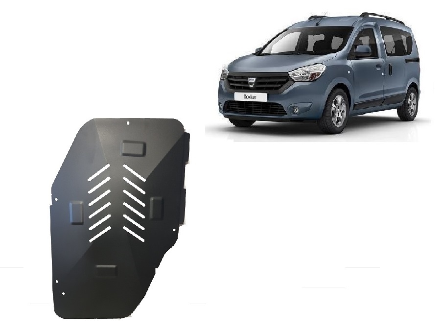 Dacia Dokker (2012-2026) Fuel Tank Skid Plate - 2 mm Steel
