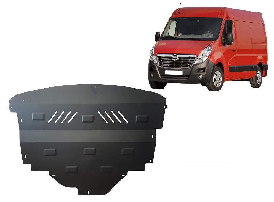 Opel Movano B (2010-2020) Engine, Front Bumper, Gearbox, Radiator Skid Plate - 2 mm Steel