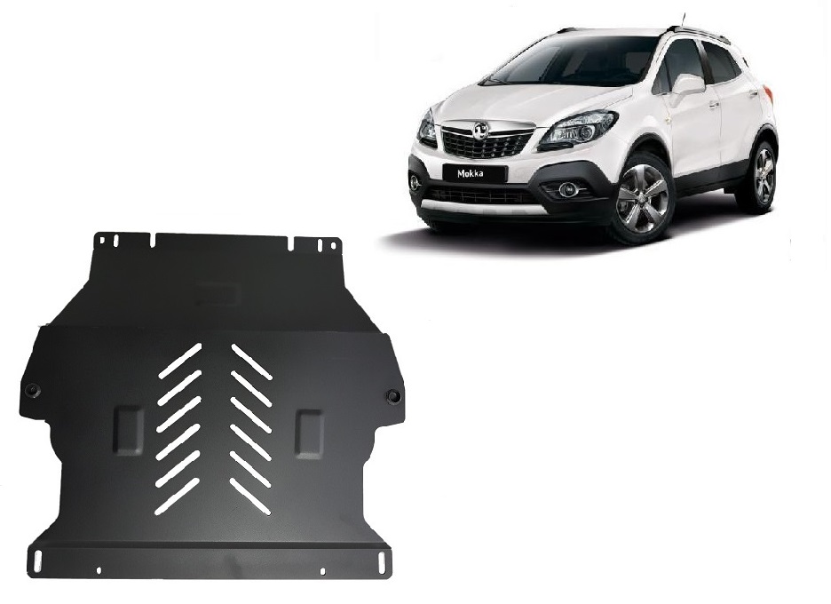 Opel Mokka A (2012-2019) Engine, Gearbox Skid Plate - 2 mm Steel