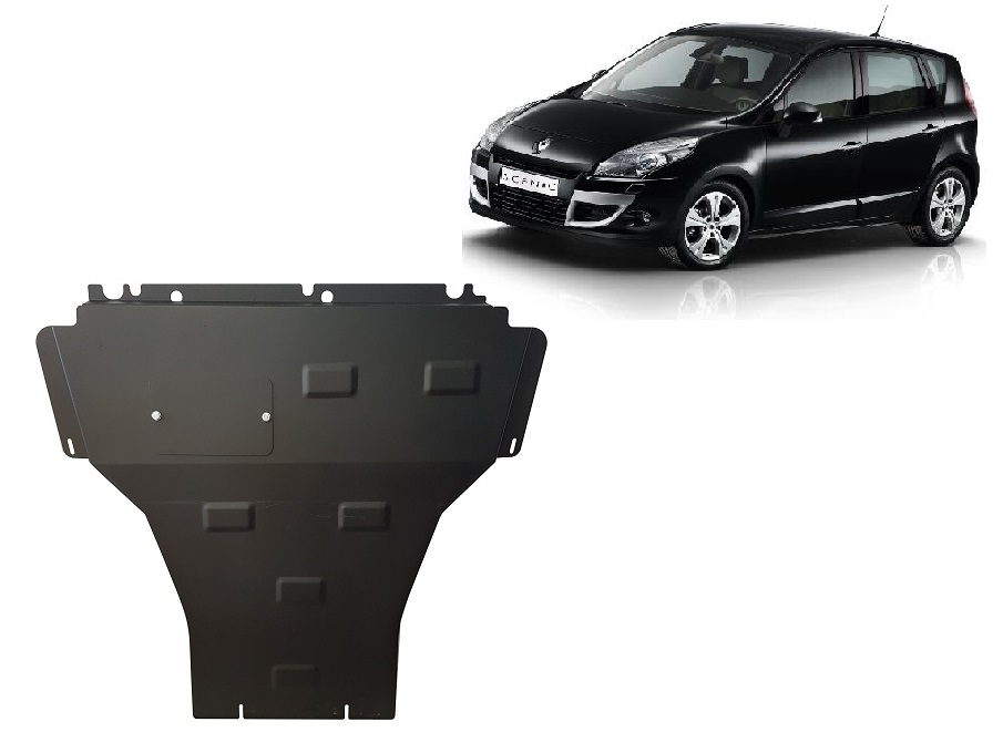 Renault Scenic 3 (2009-2015) Engine, Gearbox Skid Plate - 2 mm Steel