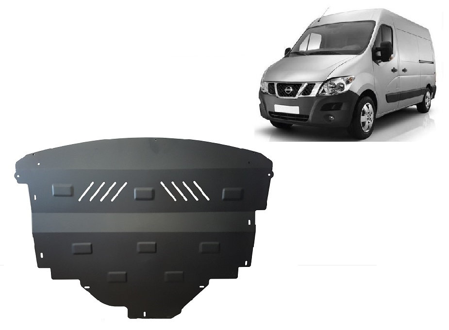 Nissan NV400 (2010-2021) Engine, Front Bumper, Gearbox, Radiator Skid Plate - 2 mm Steel