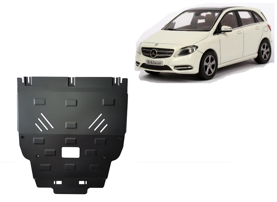 Mercedes B-Class W246 (2011-2019) Engine, Gearbox, Radiator Skid Plate - 2 mm Steel